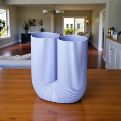 U-Shaped Dried Flower Vase, Home Decor, Gift, Dinning Table & Bookshelf