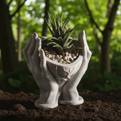 Heart & Hands โ Guardian of Love Vase