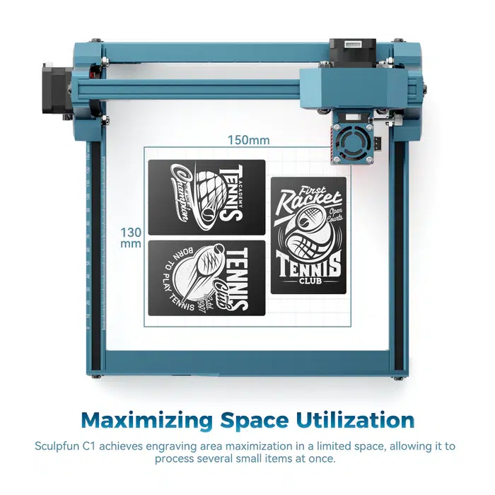 SCULPC1_12 Sculpfun C1 Mini Portable Laser Engraver - Image 11
