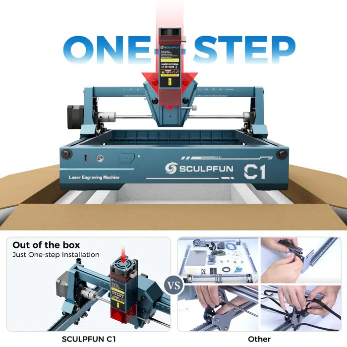 SCULPC1_17 Sculpfun C1 Mini Portable Laser Engraver - Image 16