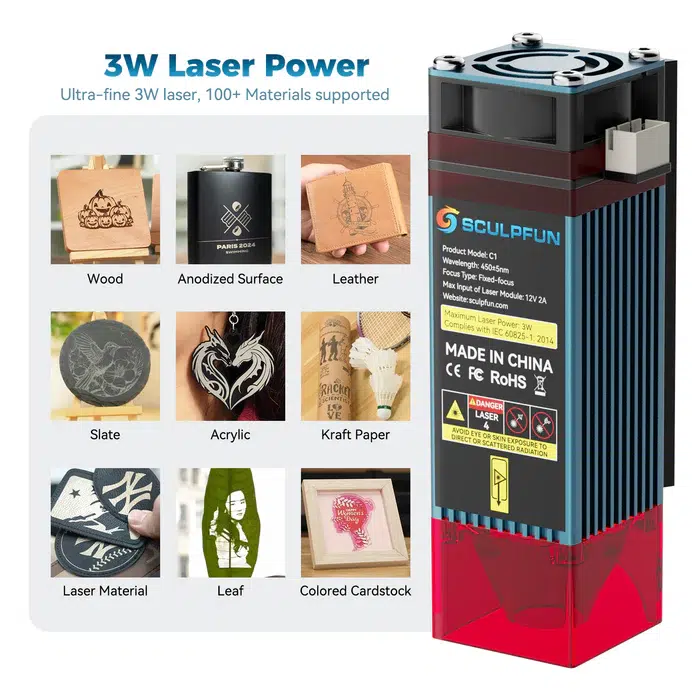 SCULPC1_8 Sculpfun C1 Mini Portable Laser Engraver - Image 7