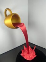 Floating Coffee Cup Sculpture - Image 4