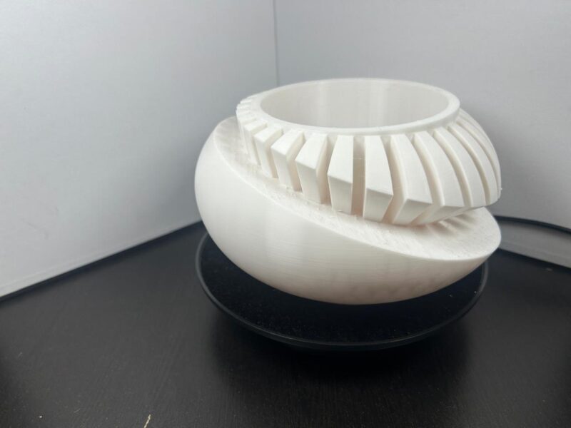 3D-Printed Modular White Planter - Image 5