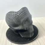 3D Geometric Skull Pen Holder – Modern Desk Organizer - Image 2
