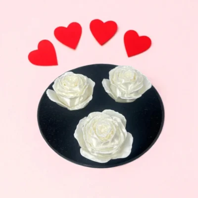 Zatomic_3D-Printed white Rose Set