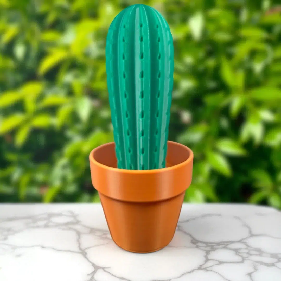 Zatomic_3D printed cactus_1 Forever Green – 3D Cactus Décor-Green that lasts forever. - Image 2