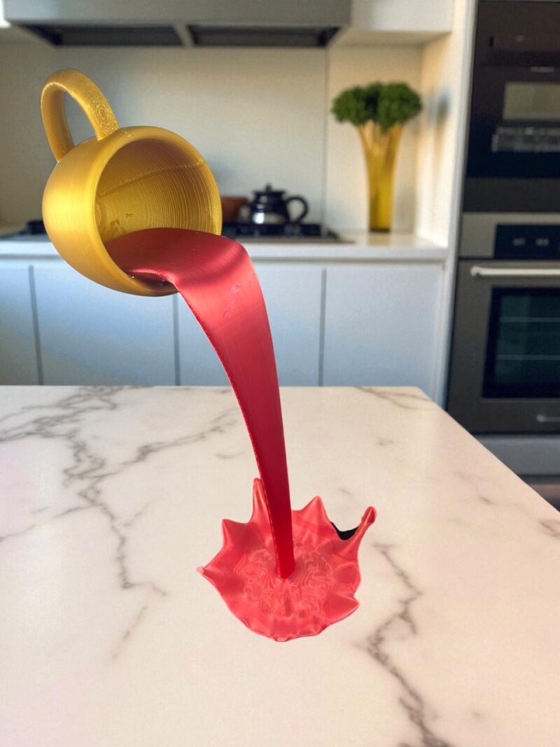 Zatomic_Floating Coffee Cup Sculpture