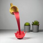 Floating Coffee Cup Sculpture - Image 3