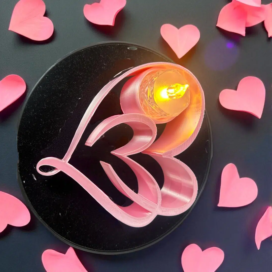 Zatomic_Heart Tea Light Holder_1 'Eternal Embrace' Heart Tea Light Holder - Image 2