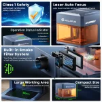 Sculpfun iCube Ultra: Flagship Portable Single Laser Module Switching Engraver - Image 7