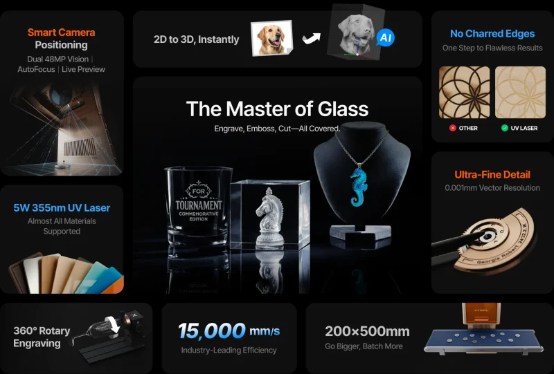 Mechblock Xtool F2 UV Laser_8