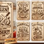 Funny German Cutting Board Engraving Bundle