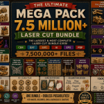 Mega CNC Router Files Bundle – 7.5 Million Laser Cut Design Pack